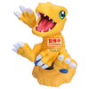 Figura de Agumon de Digimon Adventure sobre base inspirada en un Digivice