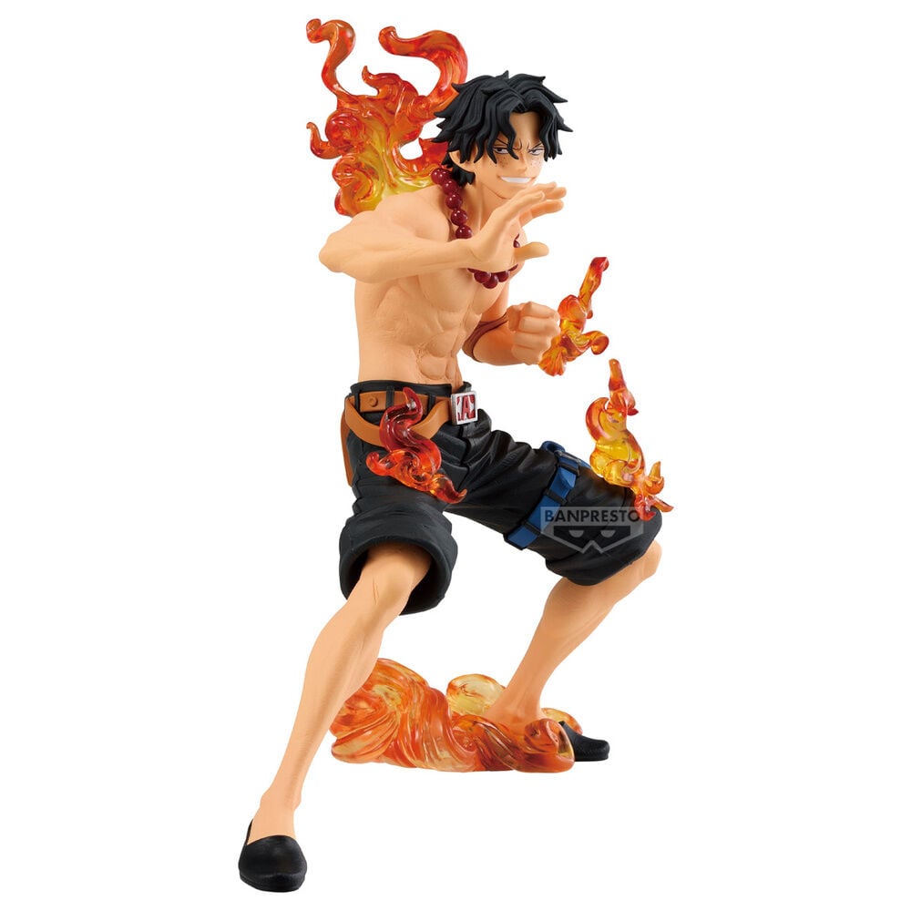 Figura de Portgas D. Ace de One Piece con efectos de fuego