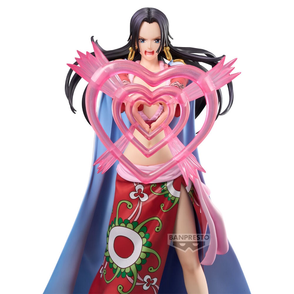 Figura de Boa Hancock de One Piece con efecto de corazones rosas - 2