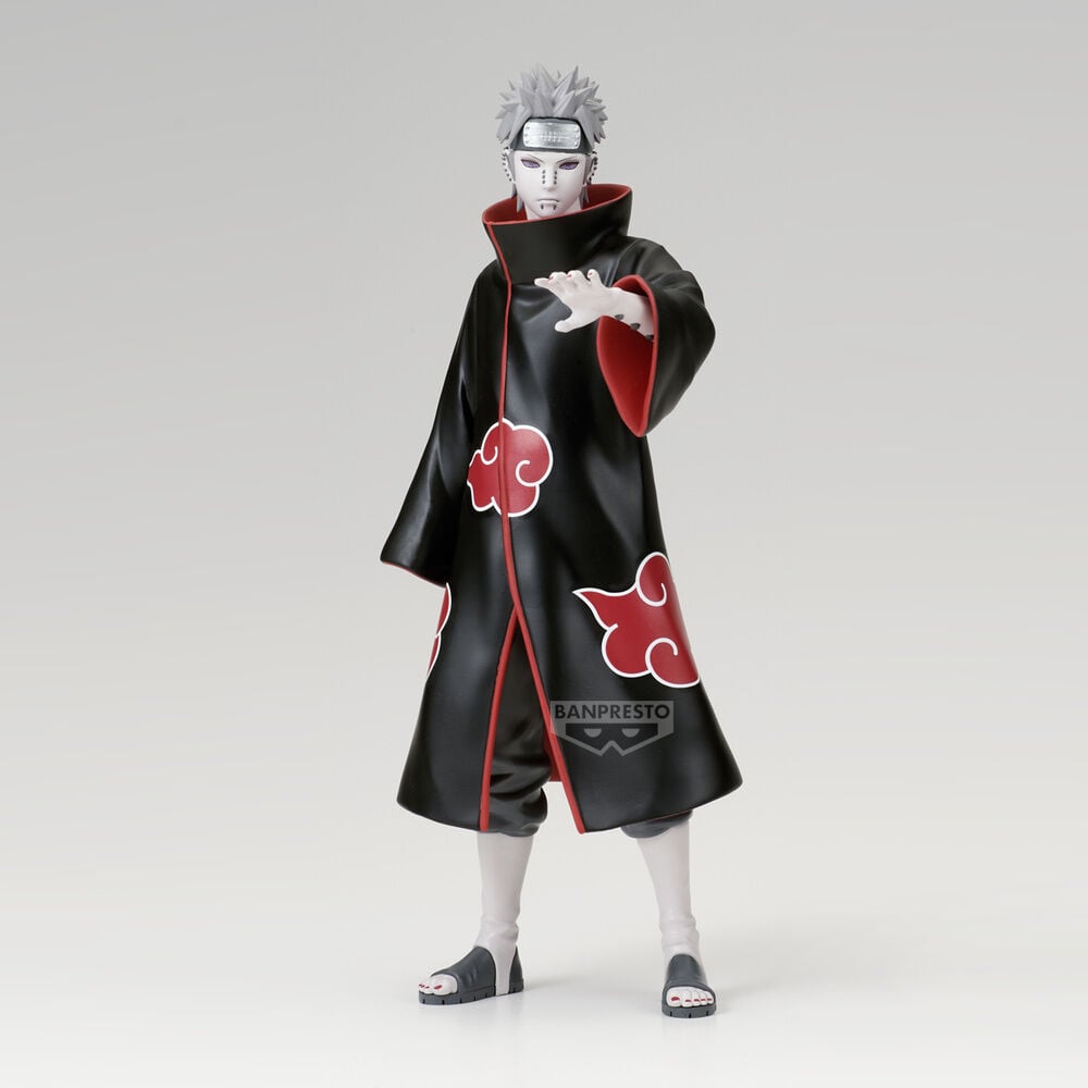 Figura de Pain de Naruto Shippuden con capa negra y nubes rojas - 2