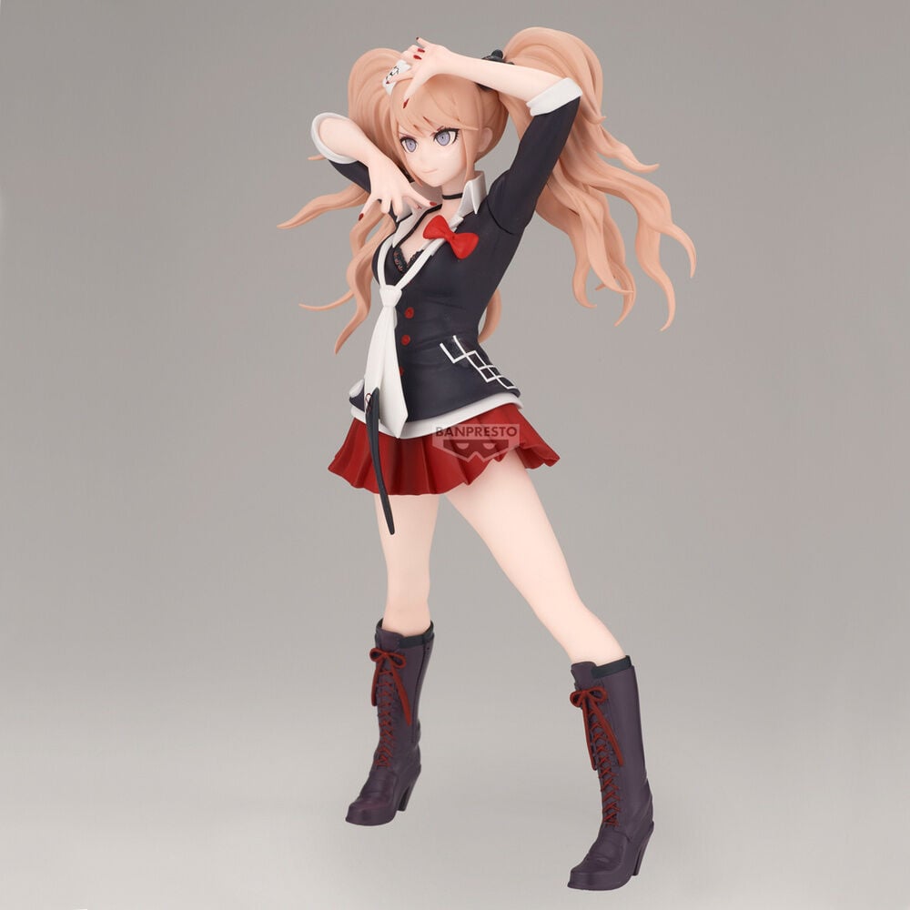 Figura de Junko Enoshima de Danganronpa con atuendo negro, blanco y rojo - 2