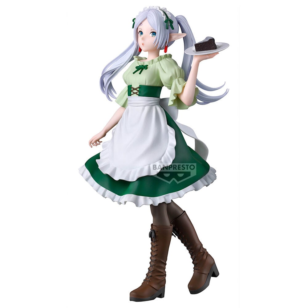 Figura de Frieren de 18 cm con vestido verde y bandeja - 2