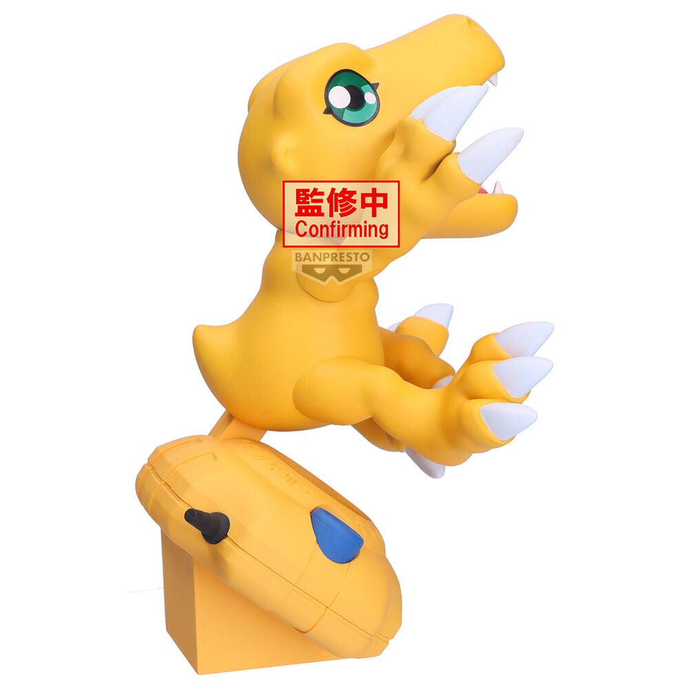 Figura de Agumon de Digimon Adventure sobre base inspirada en un Digivice - 2