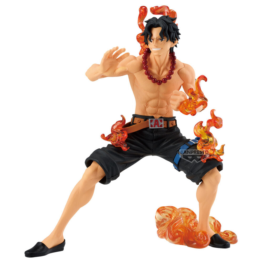 Figura de Portgas D. Ace de One Piece con efectos de fuego - 2