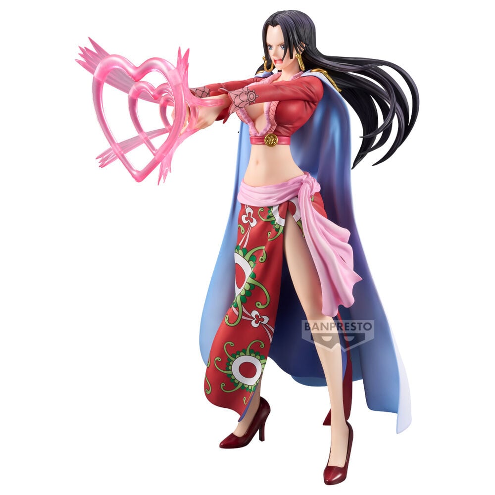 Figura de Boa Hancock de One Piece con efecto de corazones rosas - 3