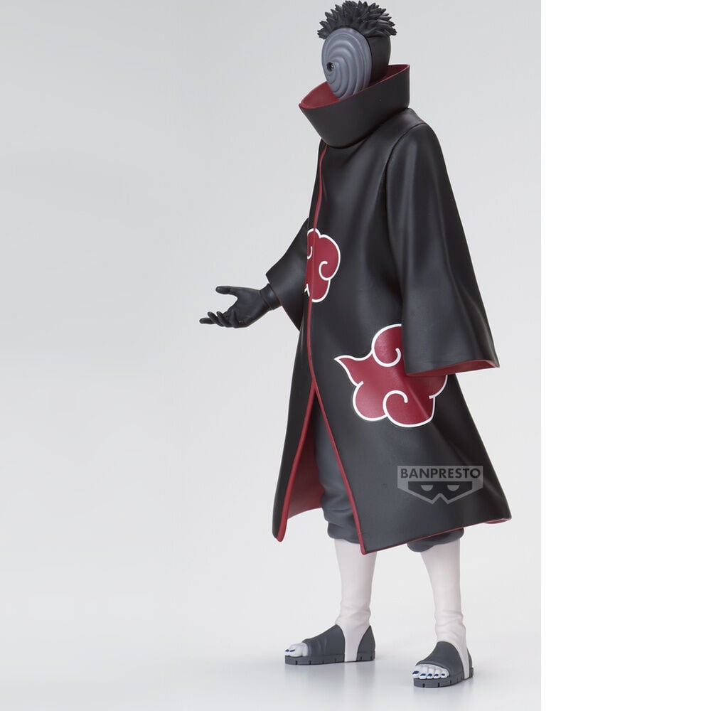 Figura de Madara Uchiha como Tobi con máscara y capa de nubes rojas - 3