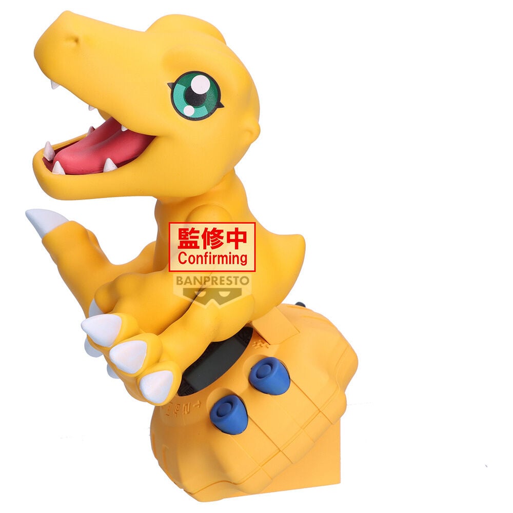 Figura de Agumon de Digimon Adventure sobre base inspirada en un Digivice - 3