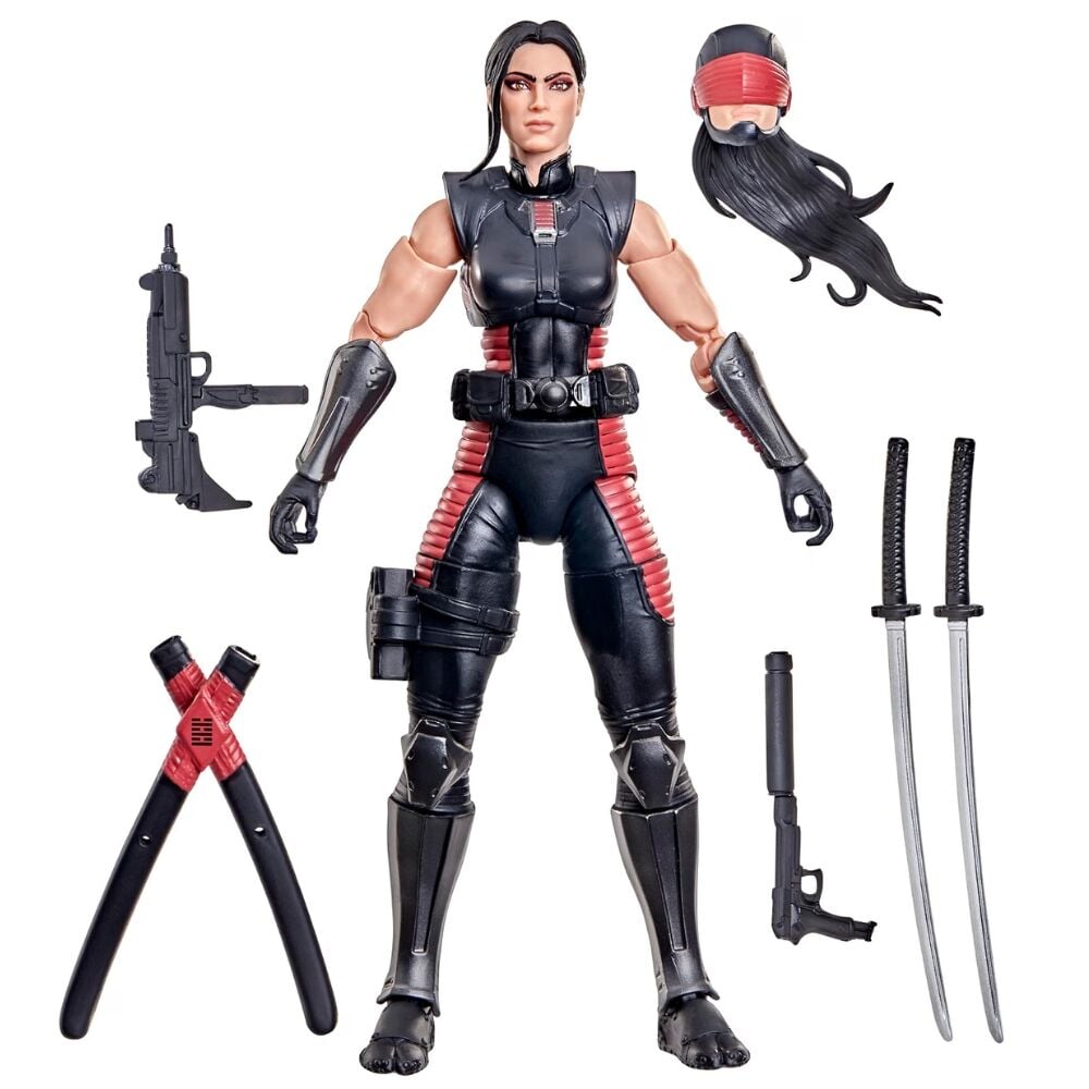 Figura articulada Snake Eyes Dawn Moreno de GI JOE con accesorios