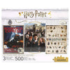 Set de 3 puzzles Harry Potter de 500 piezas Aquarius