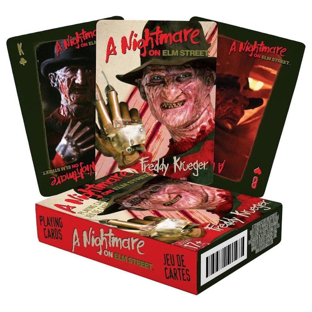 Baraja de cartas de póker de Pesadilla en Elm Street con Freddy Krueger
