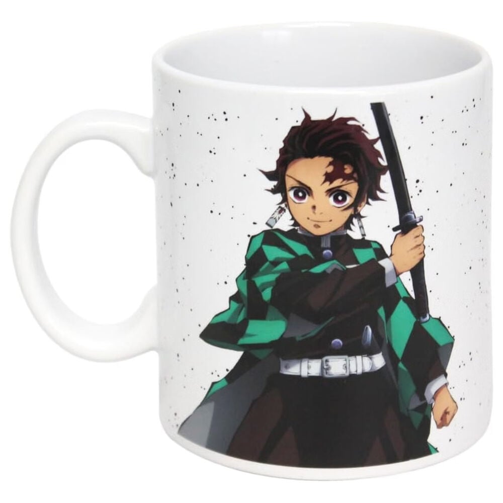 Taza blanca de Tanjiro Kamado de Demon Slayer