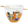Bowl de ramen Dragon Ball Z con palillos y Maestro Roshi