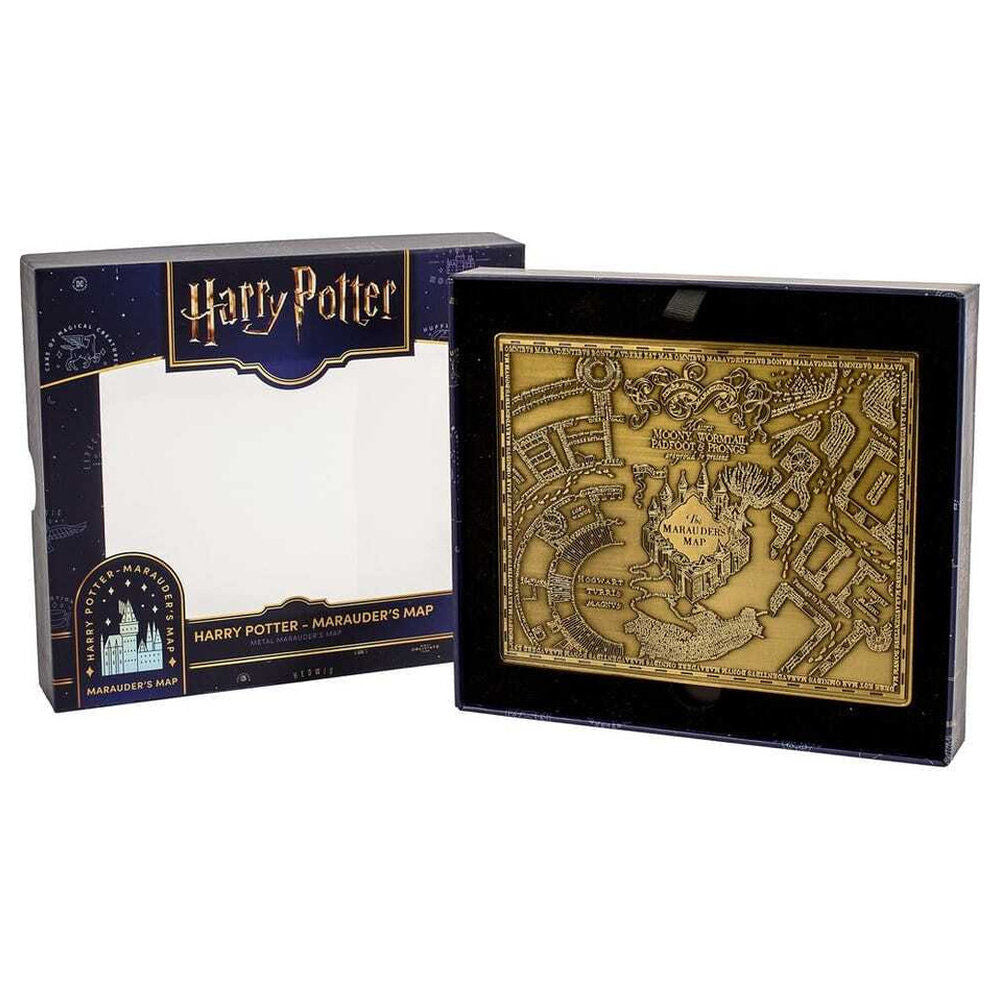 Réplica metálica dorada del Mapa del Merodeador de Harry Potter - 2
