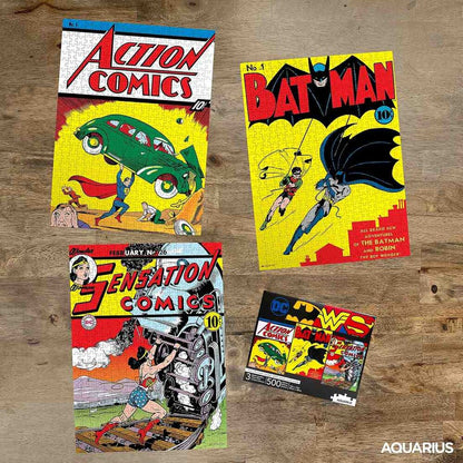 Set de tres puzles AQUARIUS de DC Comics con Batman, Superman y Wonder Woman - 2