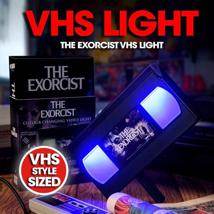 Lámpara VHS de El Exorcista con luz verde - 3