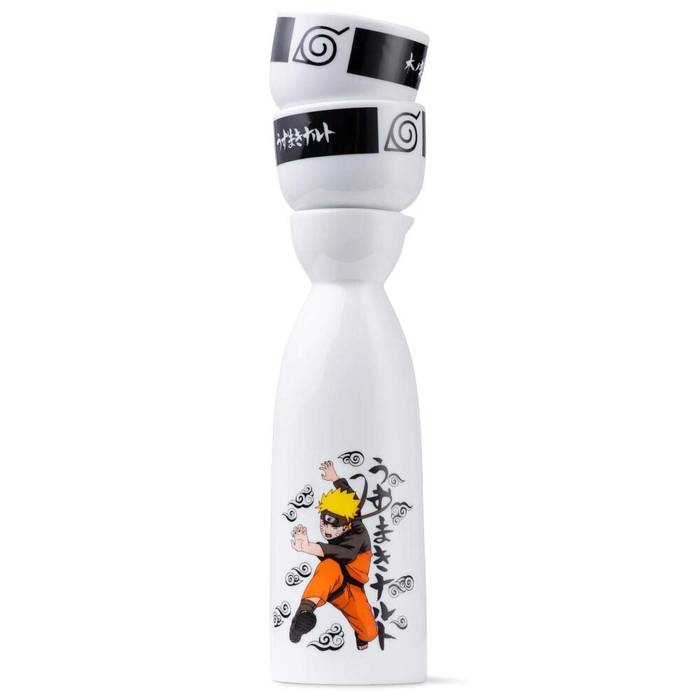 Set de sake Naruto Shippuden con botella y dos vasos de cerámica - 4
