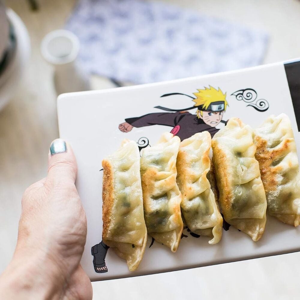 Set de sushi Naruto Shippuden con platillo, cuenco y palillos negros - 5