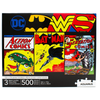Set de tres puzles AQUARIUS de DC Comics con Batman, Superman y Wonder Woman