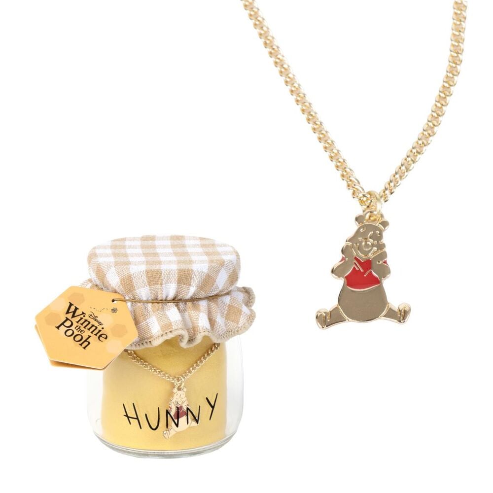 Colgante de Winnie The Pooh Disney con cadena dorada