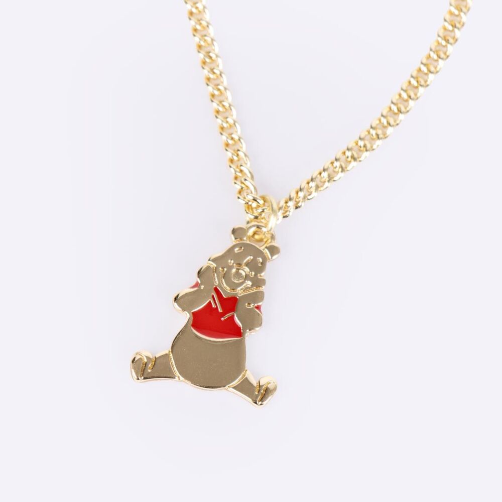 Colgante de Winnie The Pooh Disney con cadena dorada - 2