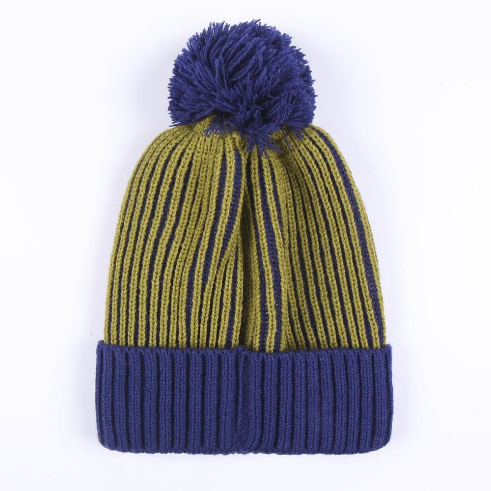 Gorro de punto Rick and Morty azul y amarillo con pompón - 2