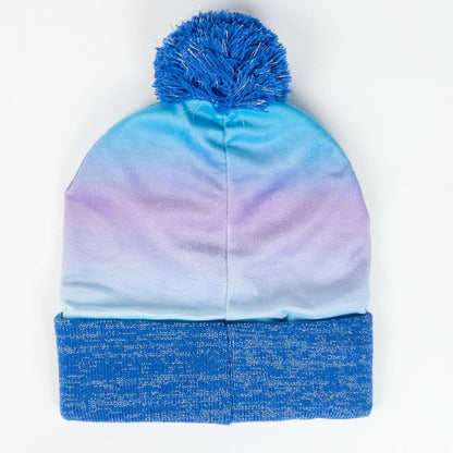 Conjunto Frozen Disney con gorro de pompón, guantes y braga de cuello - 2