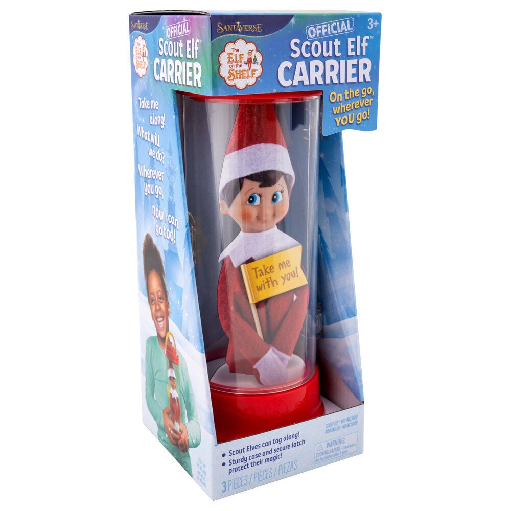 Transportín rojo y transparente para Elfo Explorador The Elf on the Shelf
