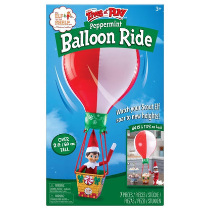 Paseo en globo rojo y blanco de The Elf on the Shelf - 2
