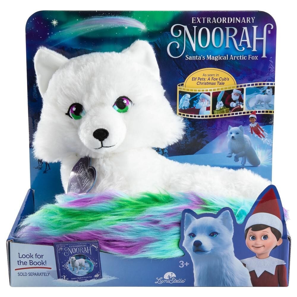 Peluche blanco de Noorah, el zorro ártico mágico de The Elf on the Shelf