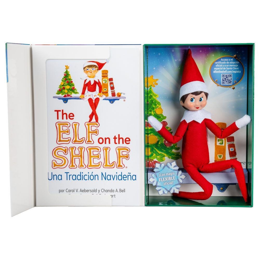 Set The Elf on the Shelf con cuento en español y Elfa articulada