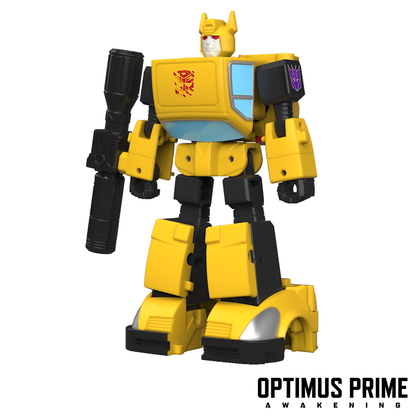 Figura articulada amarilla de Bumblebee Transformers con arma - 3