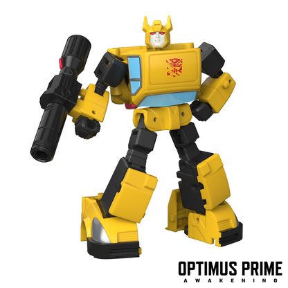 Figura articulada amarilla de Bumblebee Transformers con arma - 4