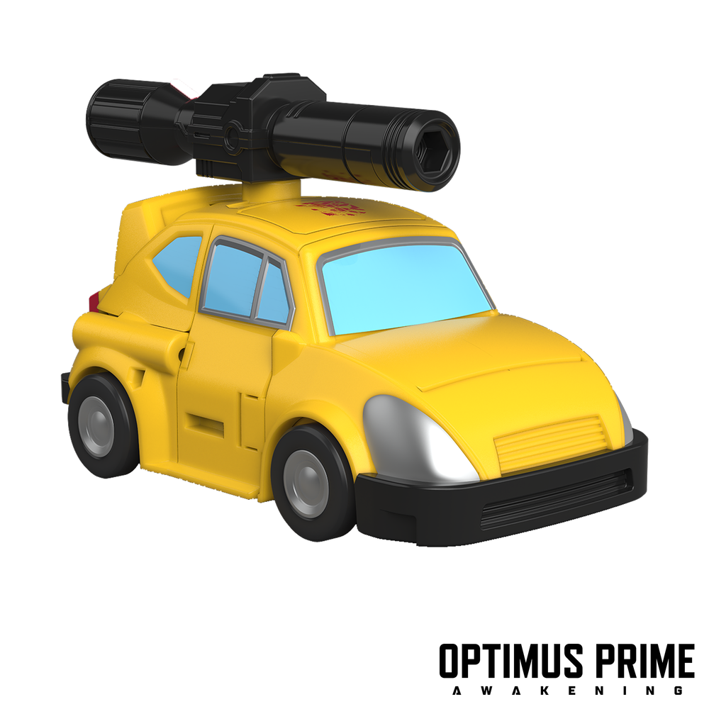 Figura articulada amarilla de Bumblebee Transformers con arma - 5
