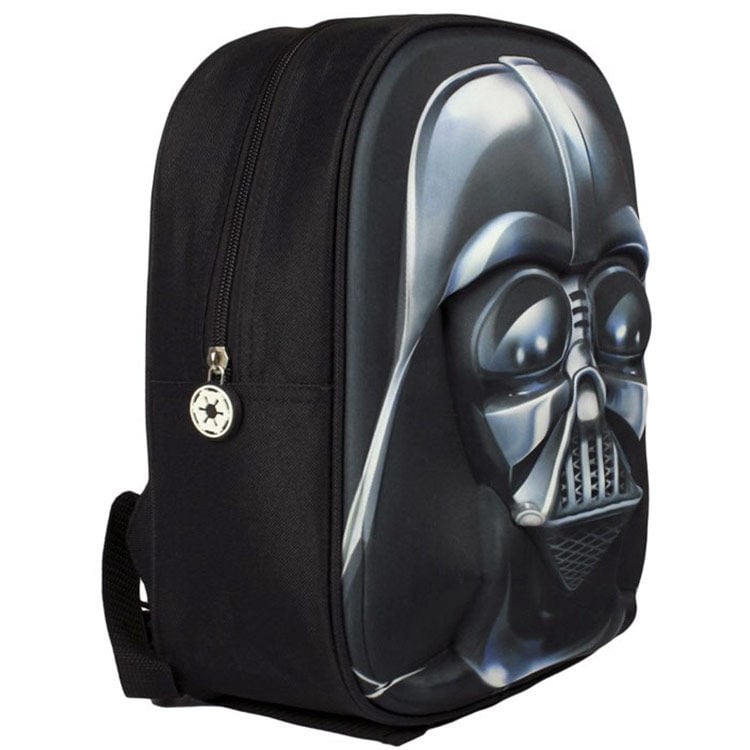 Mochila negra 3D de EVA con máscara de Darth Vader Star Wars