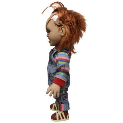 Figura parlante de Chucky de 38 cm con ropa de tela y cuchillo - 8