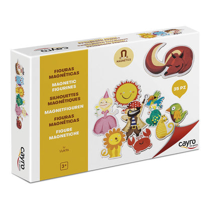 Figuras magnéticas infantiles de CAYRO con princesa, pirata y animales - 3