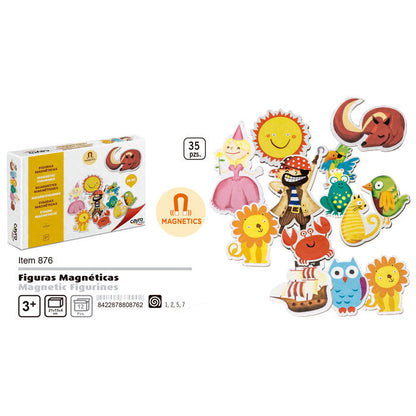 Figuras magnéticas infantiles de CAYRO con princesa, pirata y animales - 4