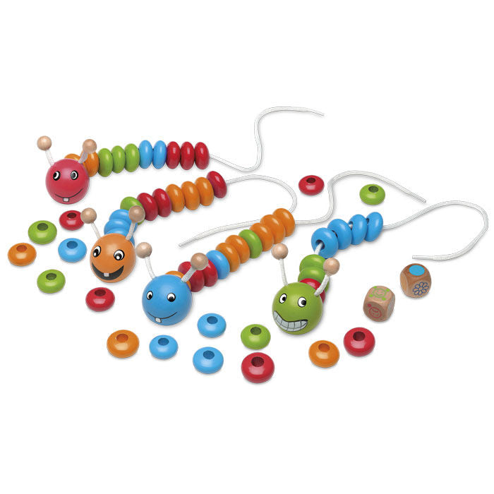 Caja del juego educativo Bugsy de CAYRO con coloridos gusanos y piezas - 2