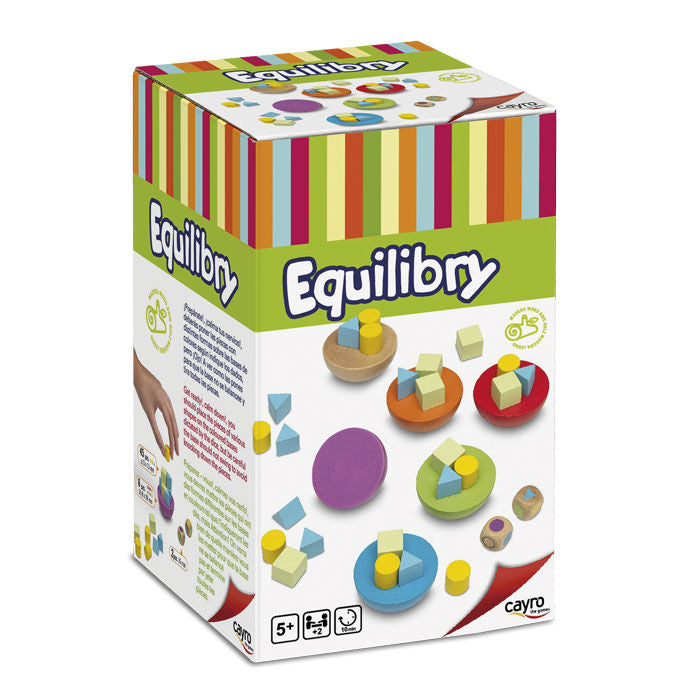 Juego Equilibry CAYRO con bases de colores y piezas geométricas - 2