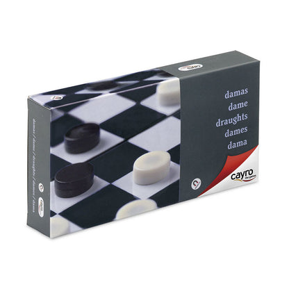 Juego de damas magnético CAYRO con tablero blanco y negro - 4