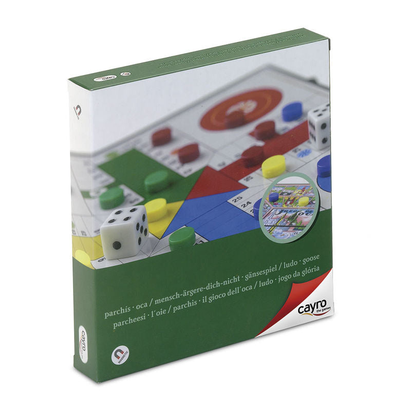 Juego CAYRO magnético de parchís y oca con tablero reversible