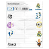 Etiquetas adhesivas Real Madrid ERIK con diseños variados