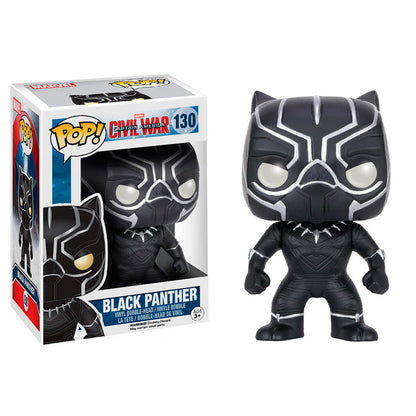 Figura FUNKO POP! de Black Panther con traje negro y detalles blancos - 2