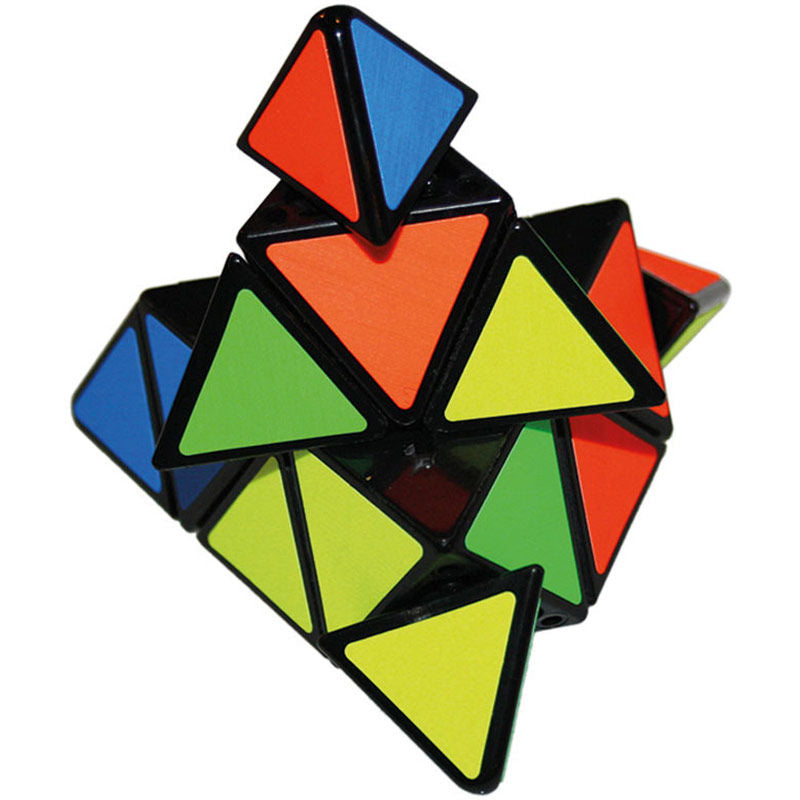 Pyraminx piramidal de colores Recent Toys en su caja - 4