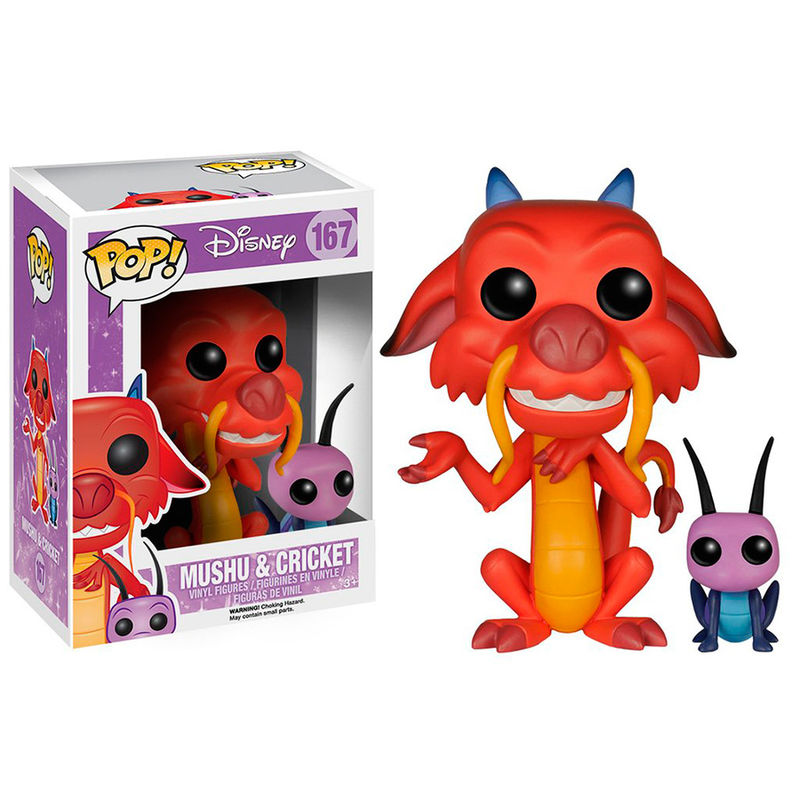 Figura FUNKO POP! de Mushu y Cricket de Disney Mulan - 2