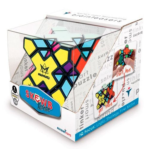 Juego Skewb Xtreme multicolor de Recent Toys en su caja