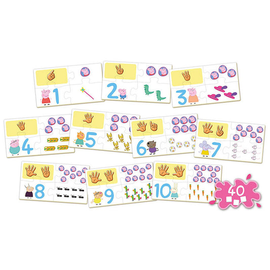 Juego Aprendo los Números Peppa Pig con piezas de asociación numérica - 2