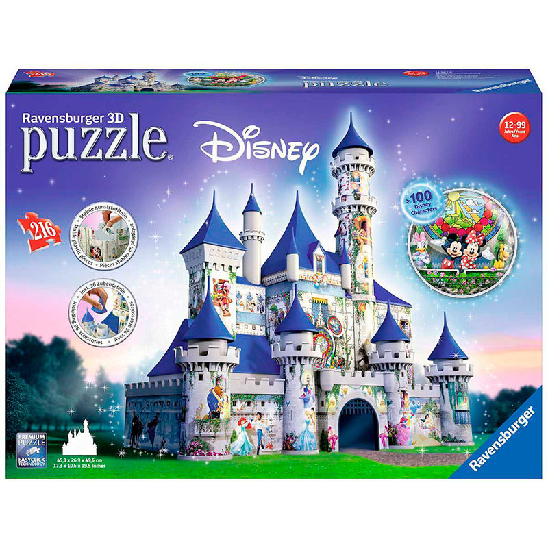 Puzzle 3D Ravensburger del castillo Disney de 216 piezas