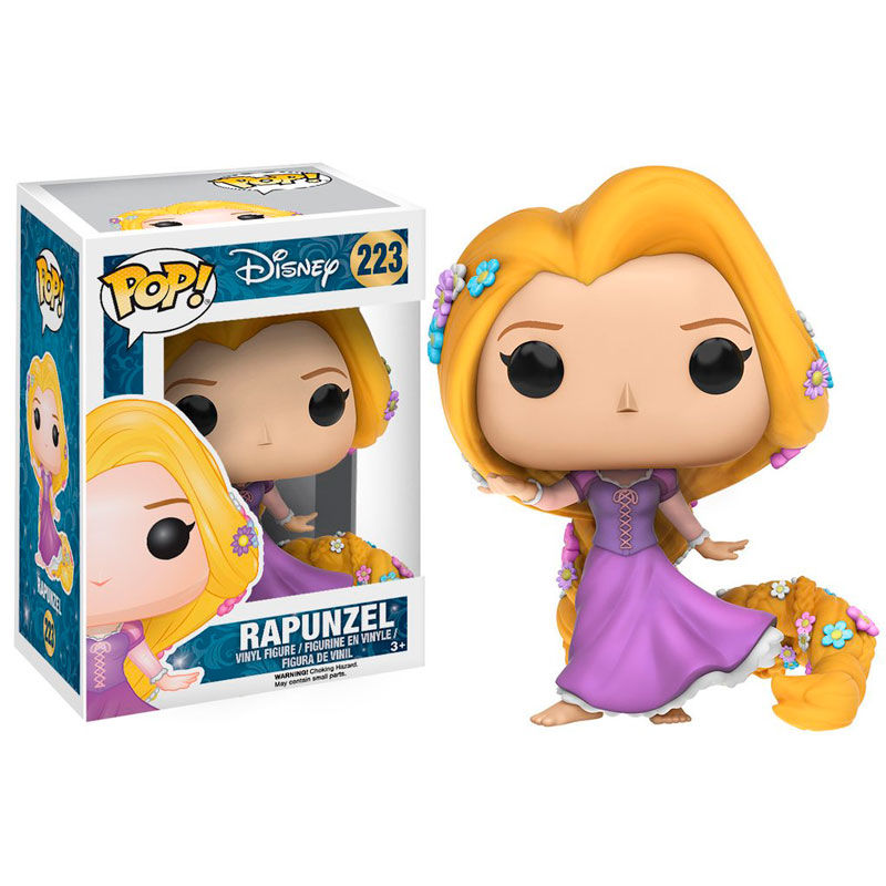 Figura Funko POP! de Rapunzel de Enredados con vestido morado y flores - 2
