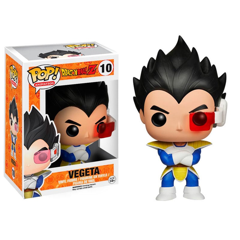 Figura Funko POP! de Vegeta con visor rojo y armadura